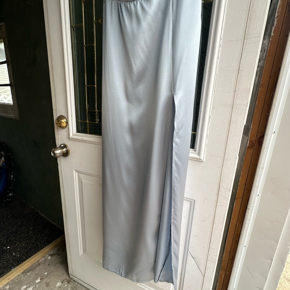 Use 10 Reformation Blue silk square neck dress - Picture 7 of 10